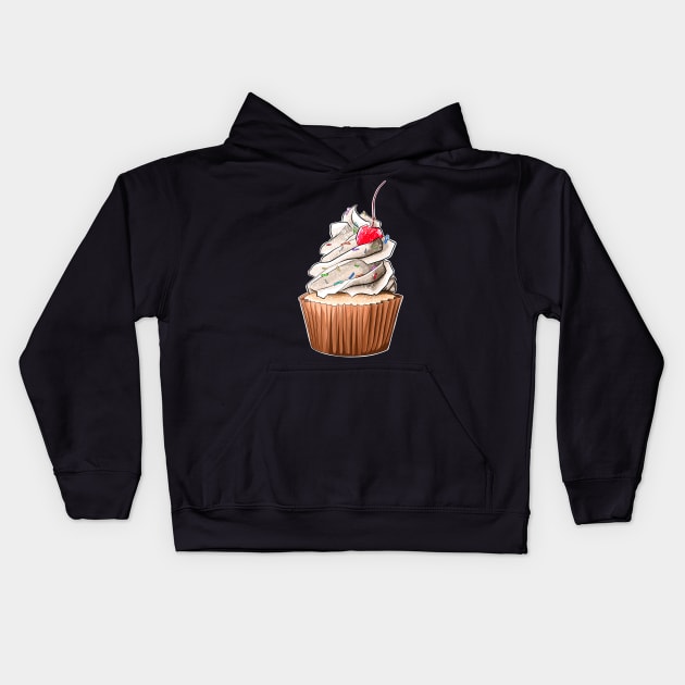 Cupcake Kids Hoodie by Tlou_arts